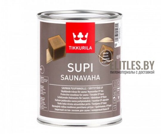 Воск для полков и стен - Tikkurila Supi Saunavaha, 0.9 л