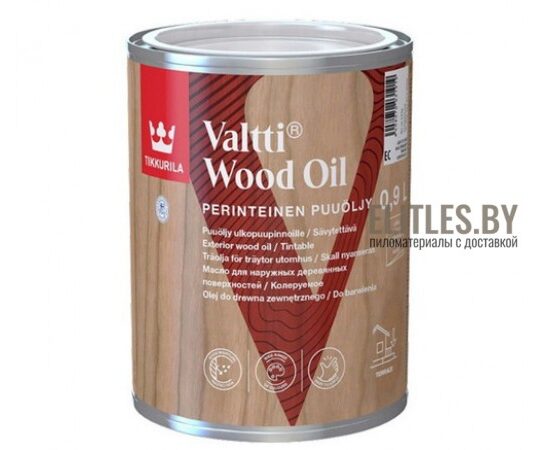 Масло для террас, лестниц, садовой мебели - Tikkurila Valtti Wood Oil, 0.9 л